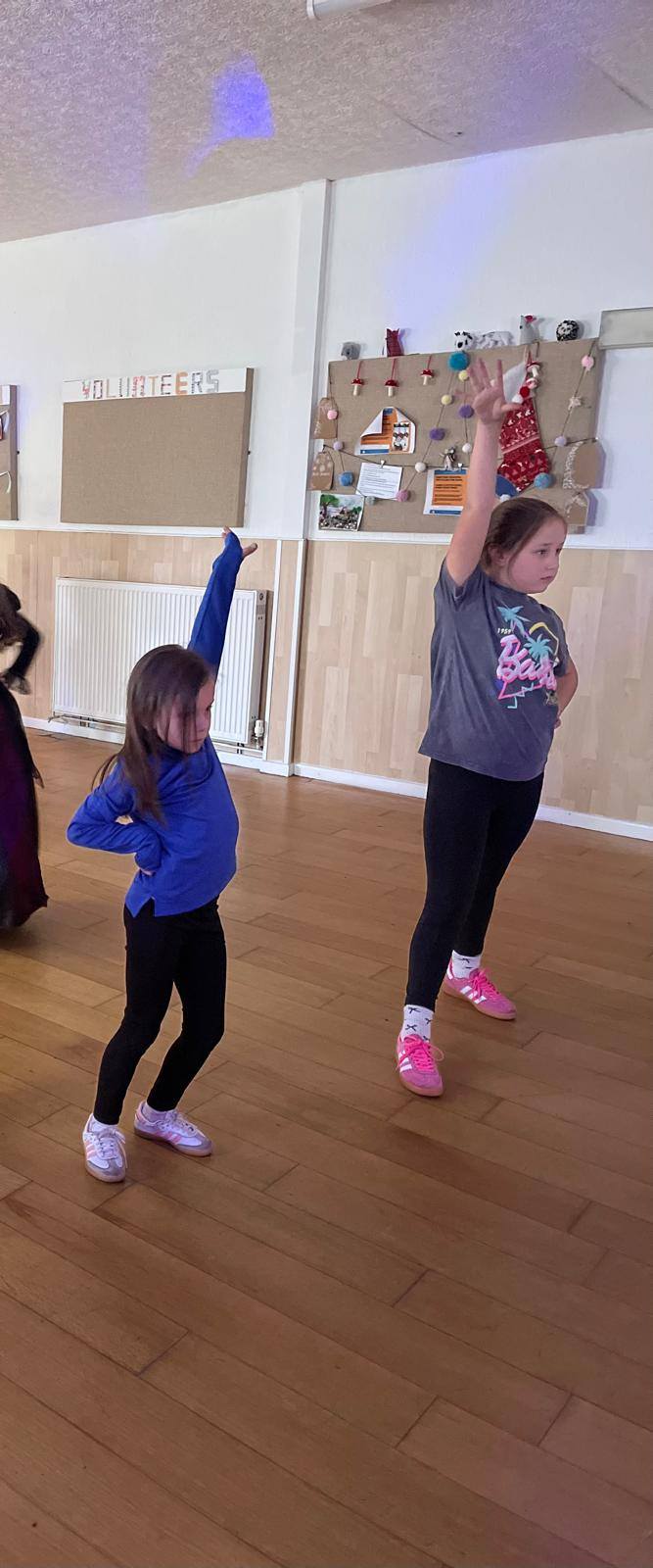 Children performing dance at Treeton dance and performing arts camp Rotherham