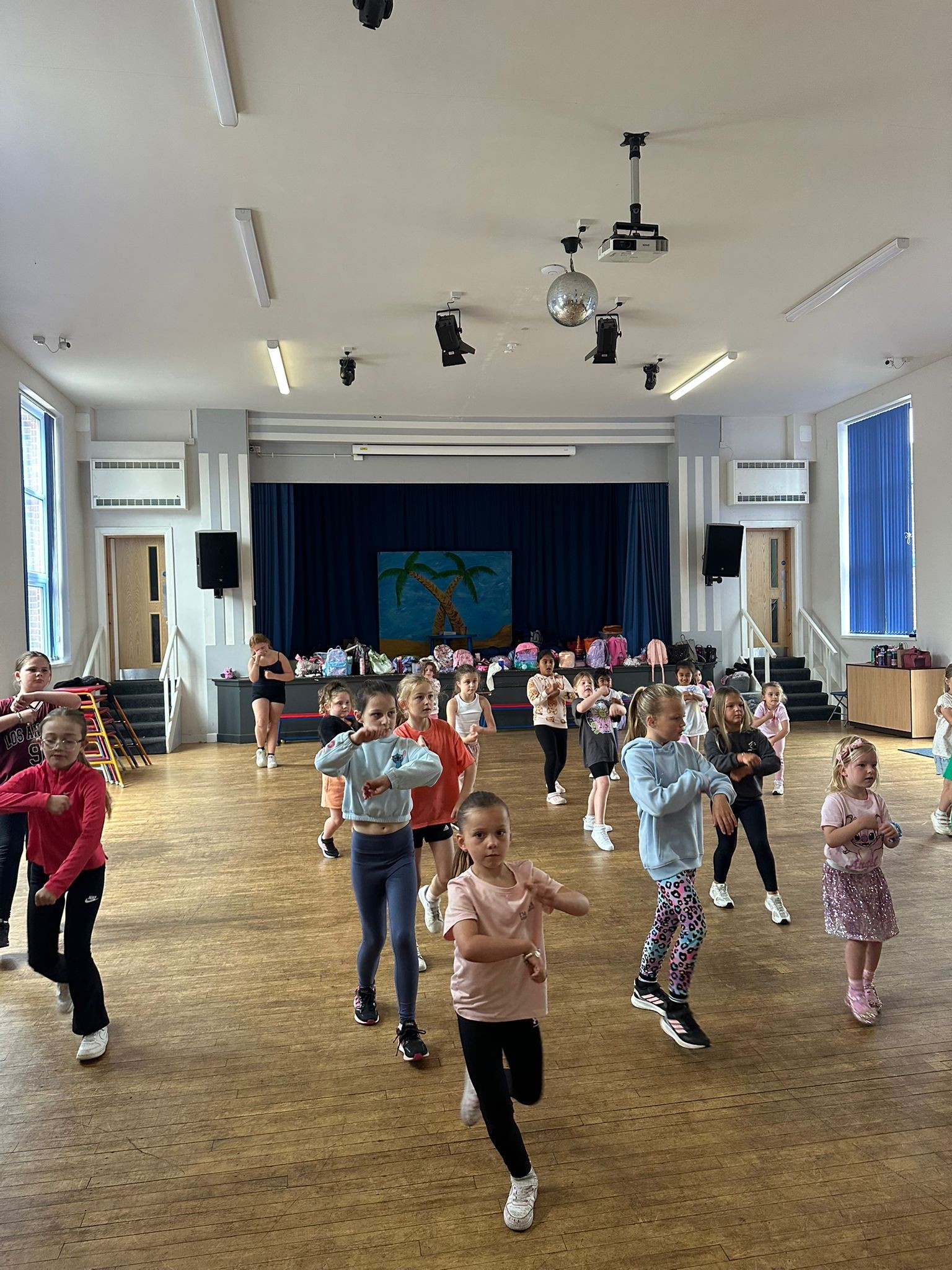 Children dancing at a Next Move Dance camp